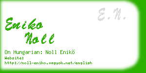 eniko noll business card